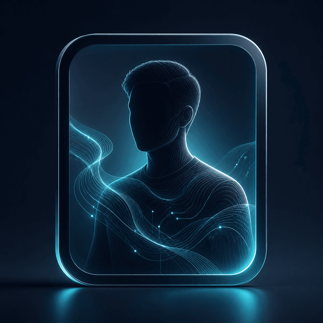 Abstract engineering identity visual